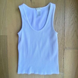 Z Supply White Ribbed Tank Top